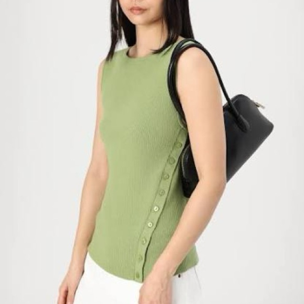 Abercrombie & fitch side Button Tank Top-XXS-NWT - Picture 2 of 7